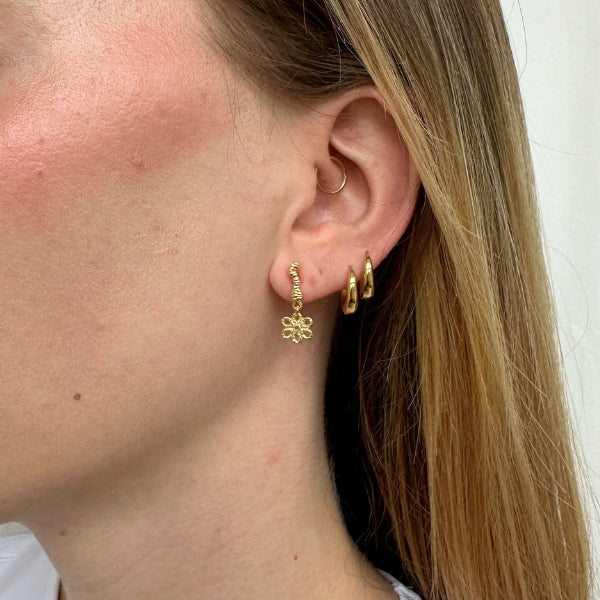 Alma - Øreringe Forgyldt