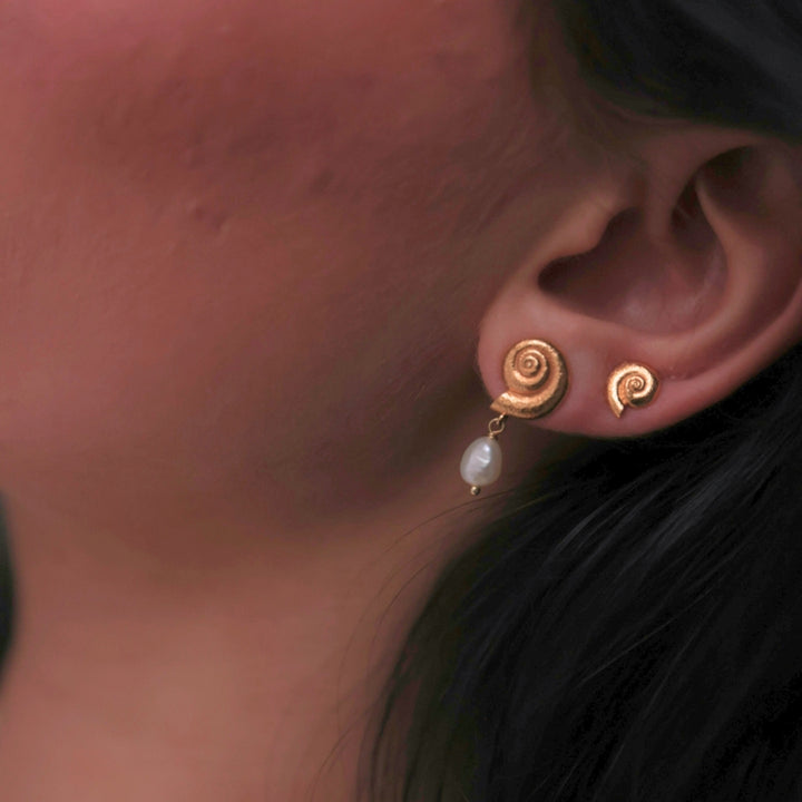 Navia - Øreringe Forgyldt