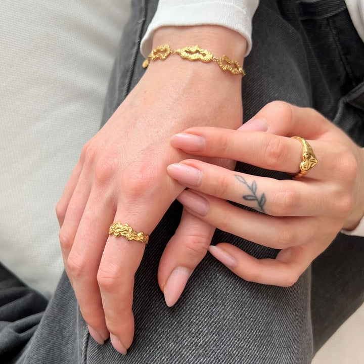 Echo - armbånd Forgyldt