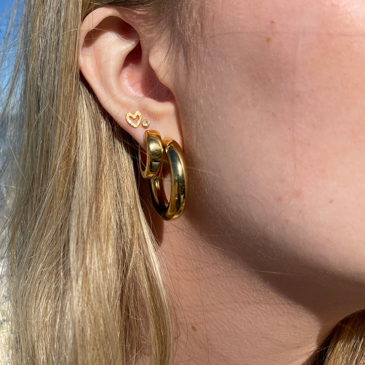 Maya - Earrings Large Gold Plated