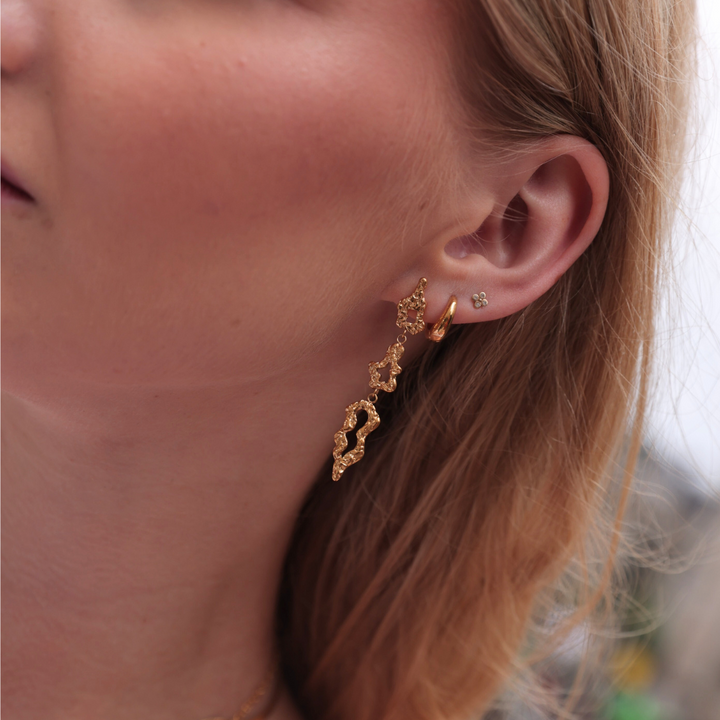 Echo - Øreringe Forgyldt