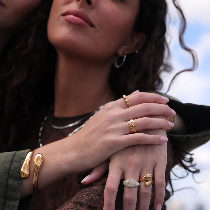 Bubble - Ring Forgyldt