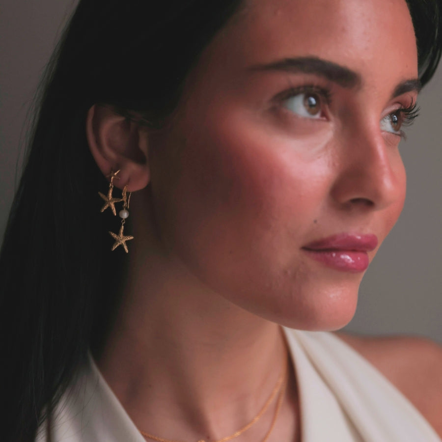 Selina - Øreringe Forgyldt