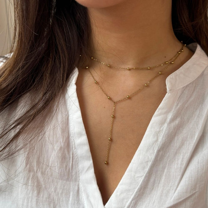 Bubble - Halskæde Forgyldt