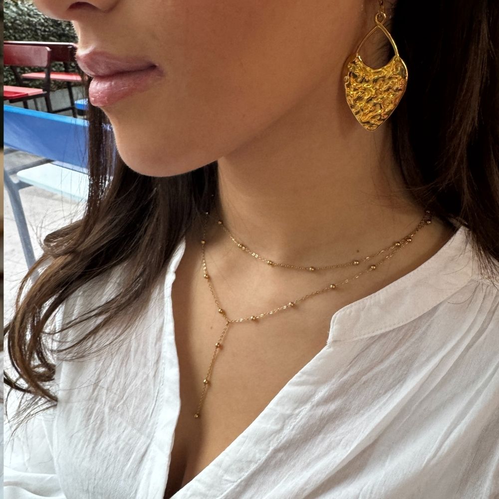 Bubble - Halskæde Forgyldt