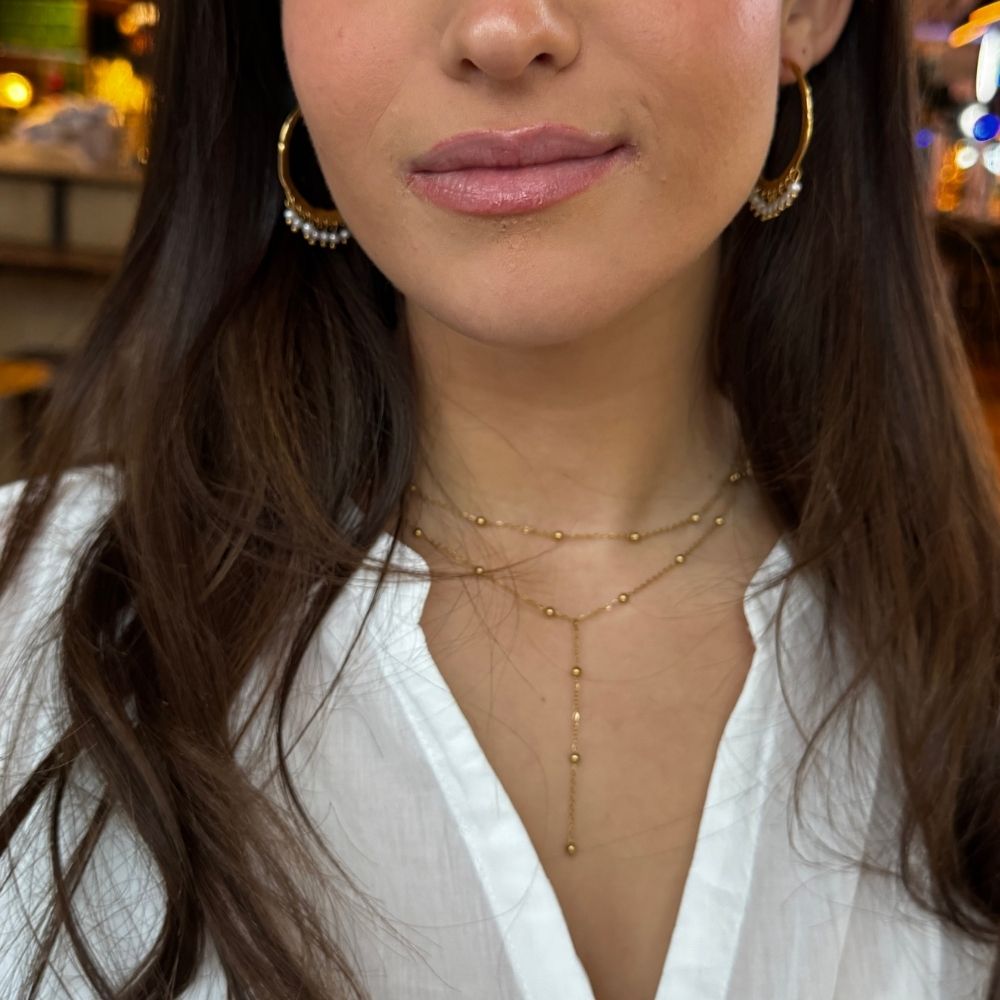 Bubble - Halskæde Forgyldt