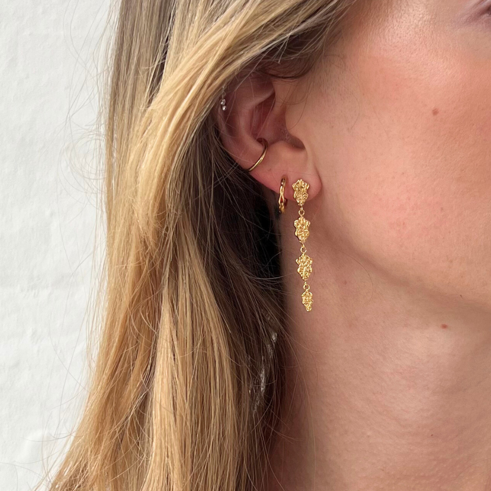 Sophia Øreringe - Forgyldt