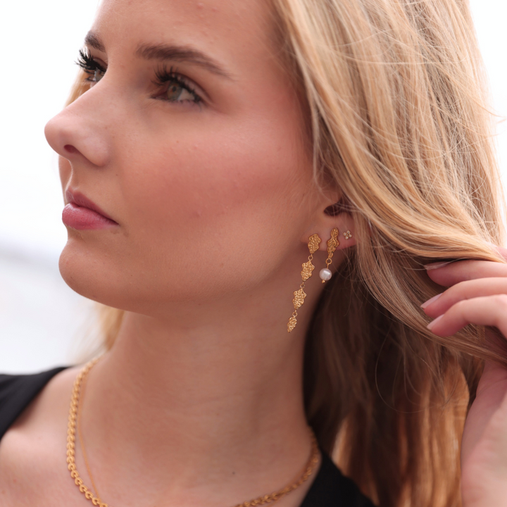 Sophia Øreringe - Forgyldt