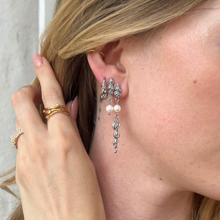 Freja - Øreringe Stål