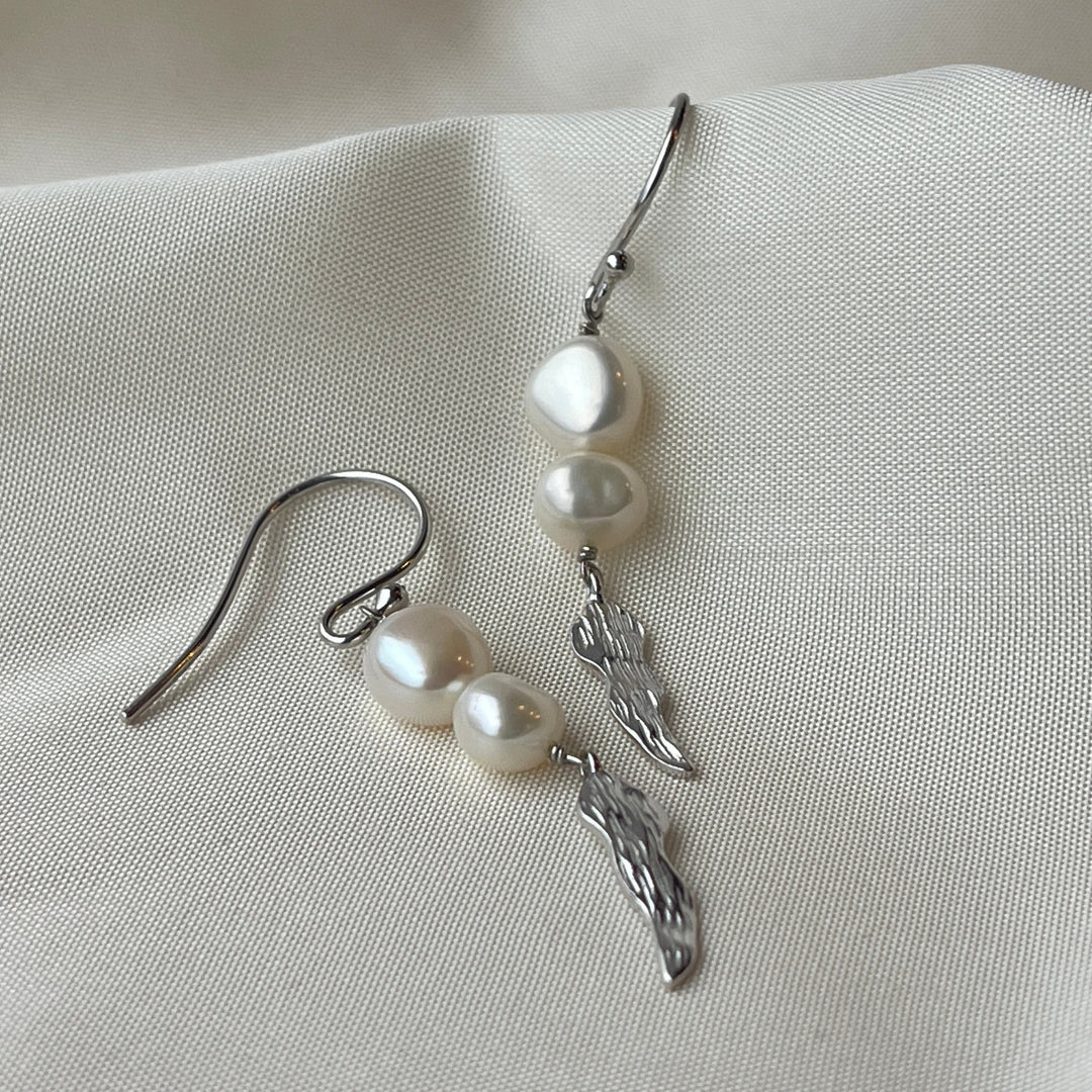 Ellie - Long Earrings Silver