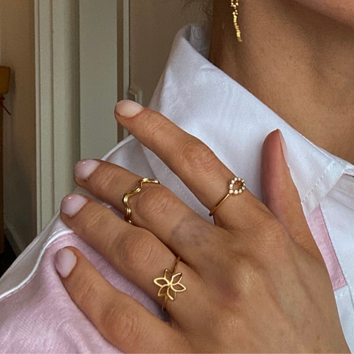 Nigella - Ring forgyldt