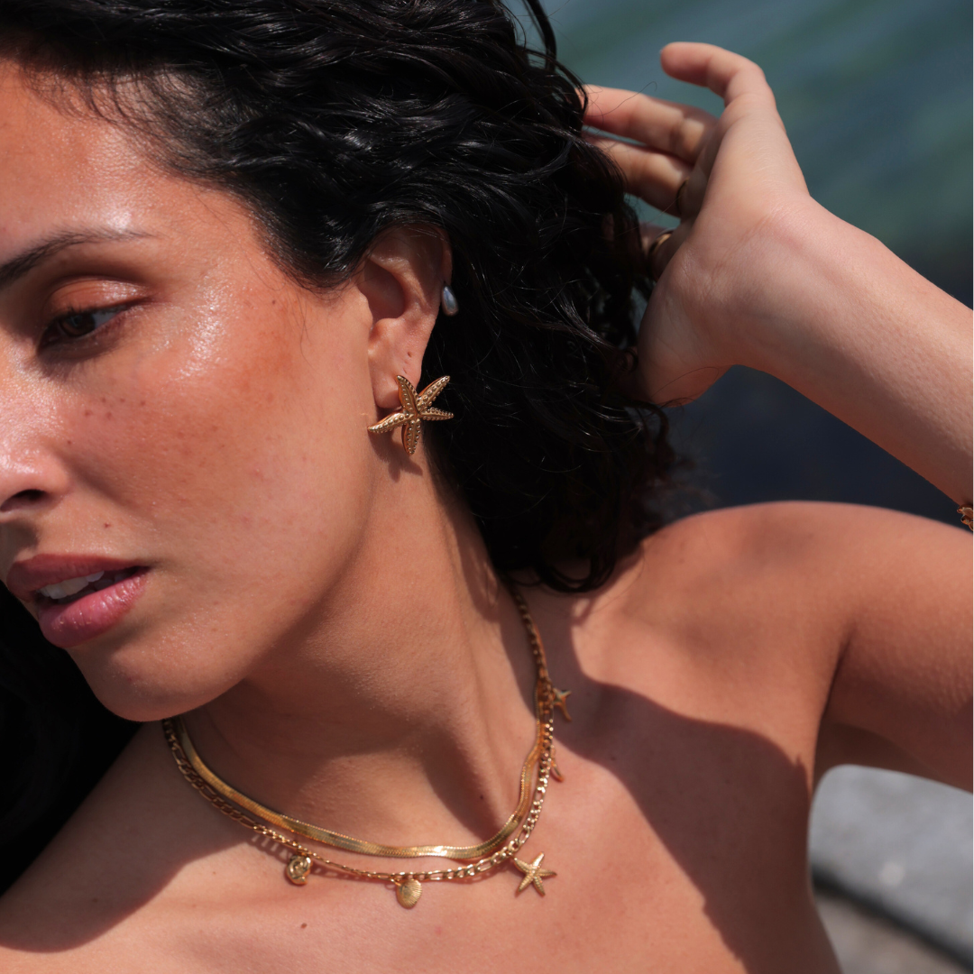 Sirena - Ørestikker Forgyldt