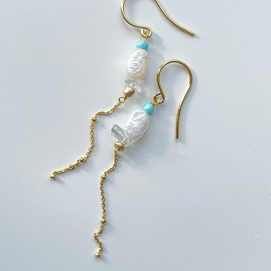 Beach - Earrings Gold plated