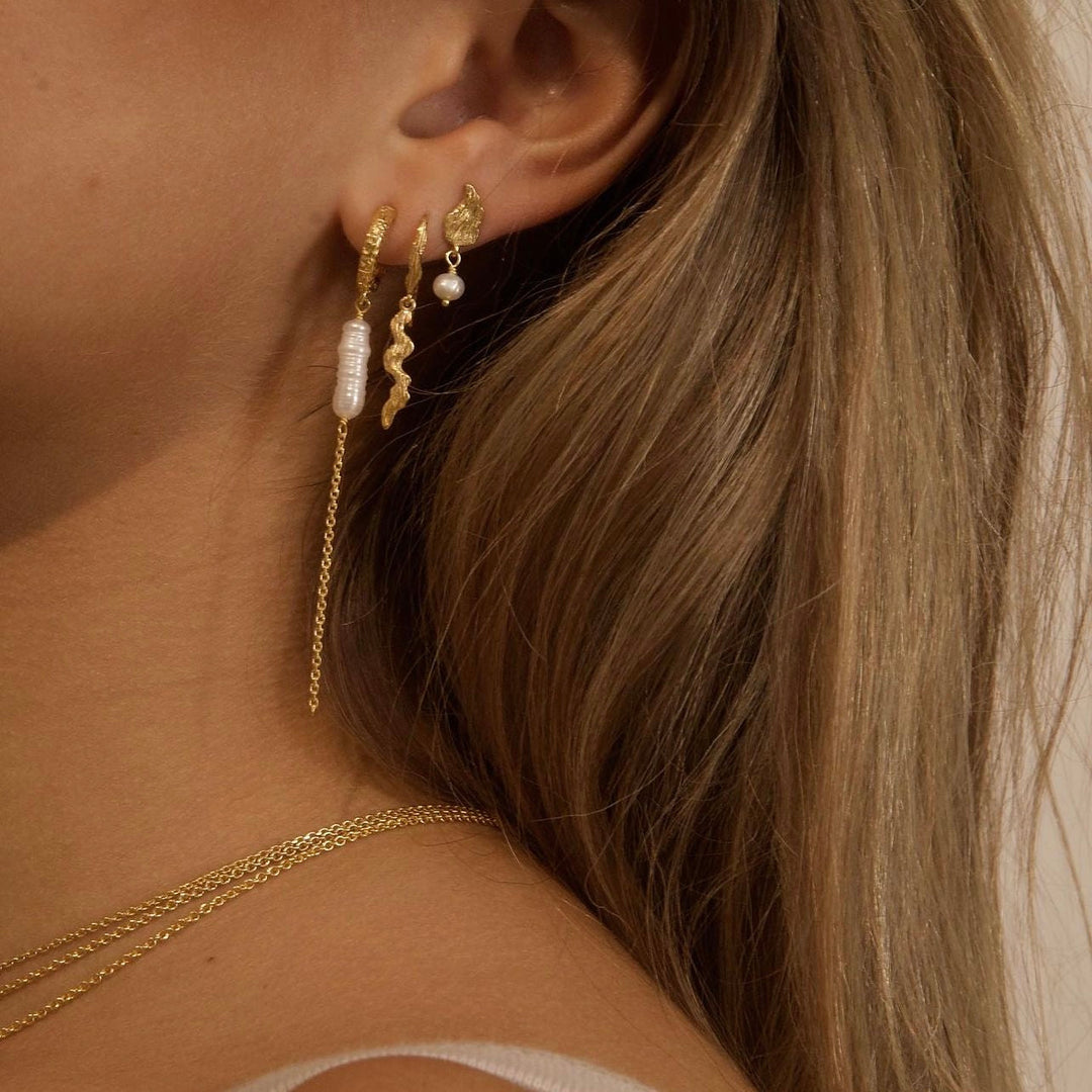 Beach - Earrings Gold plated