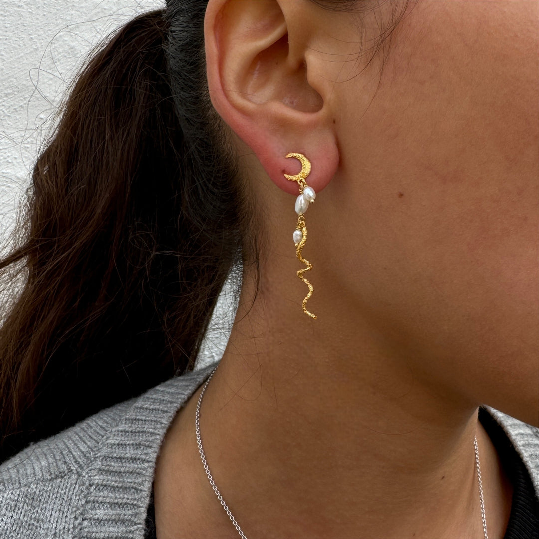 Rosa- Earrings Gold plated