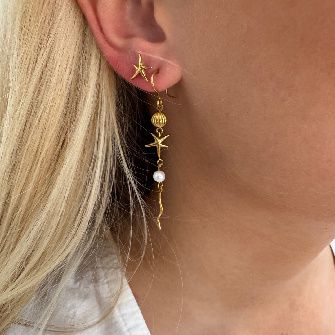 Sirena - Øreringe Forgyldt