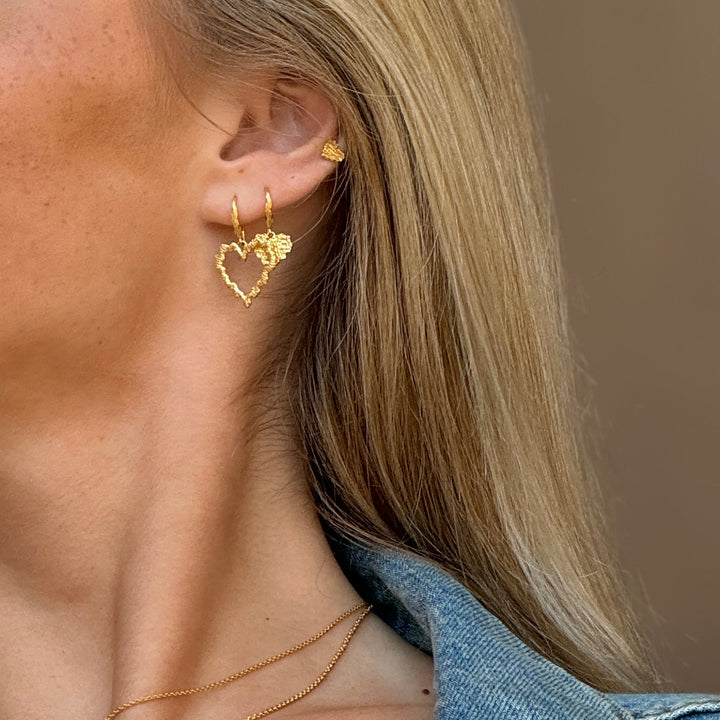 Care - Earrings Gold plated