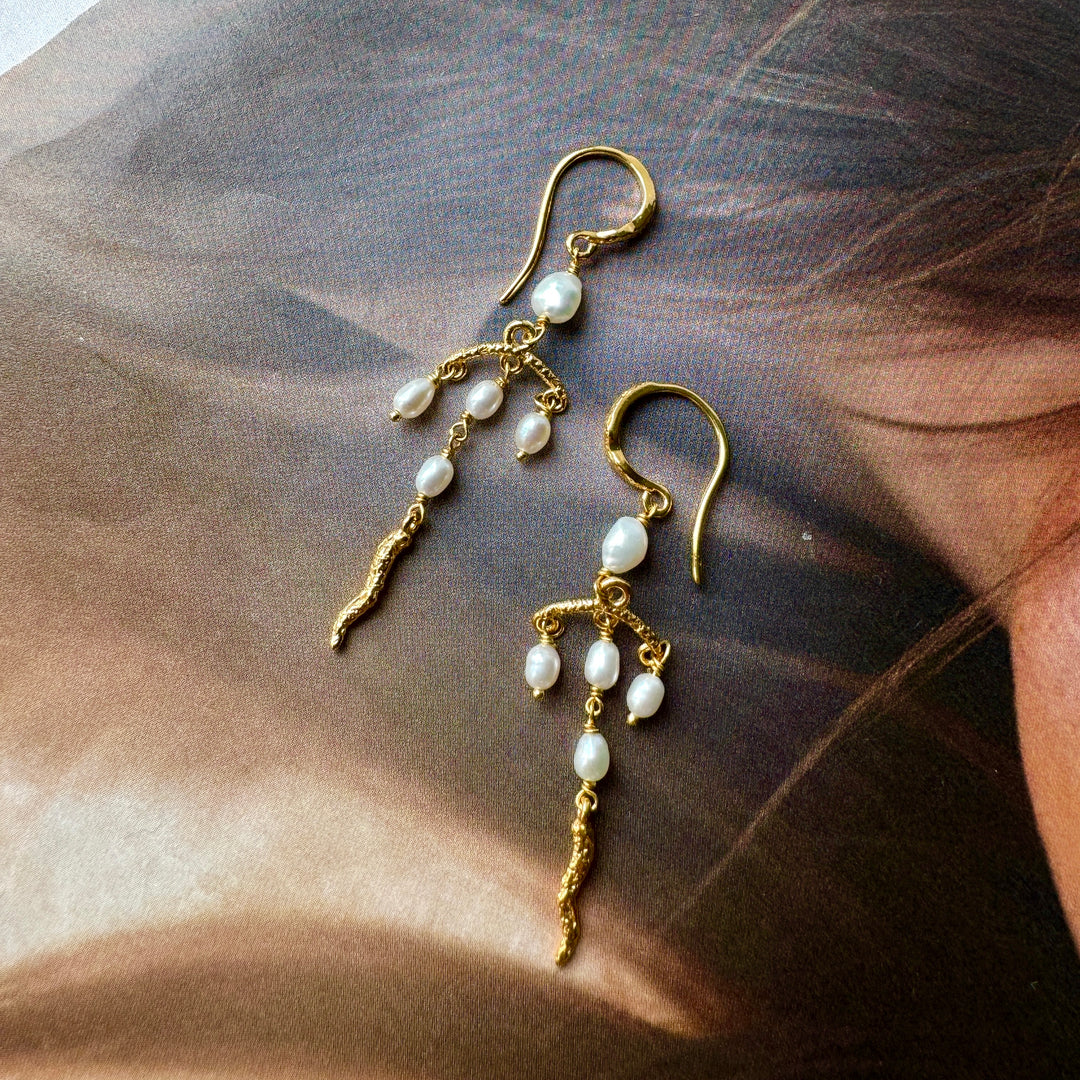 Rosa - Earrings Gold plated