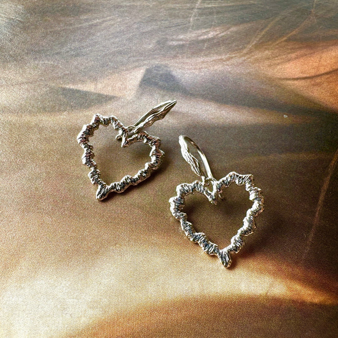 Care - Earrings Silver