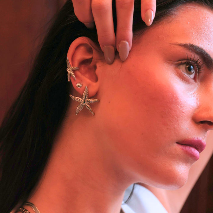 Sirena - Ear cuff Stål