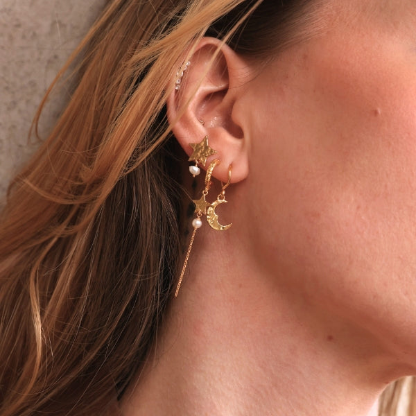 Skyla - Øreringe Forgyldt