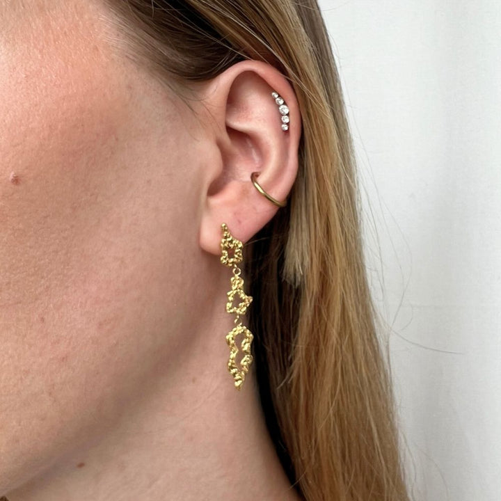 Echo - Øreringe Forgyldt