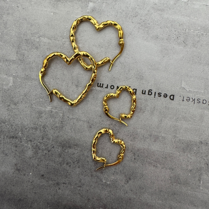 Sia øreringe sæt i forgyldt