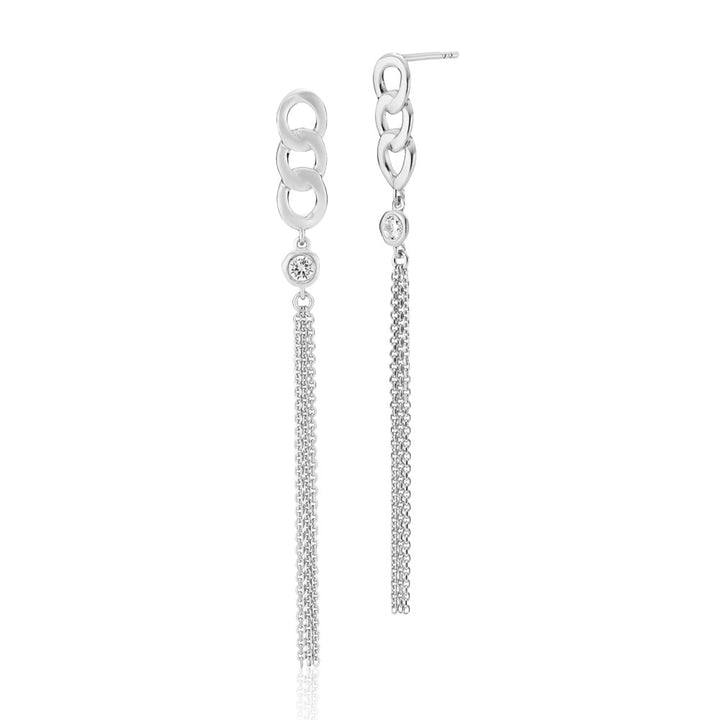 Sofie Schwartz - Long Earring Silver