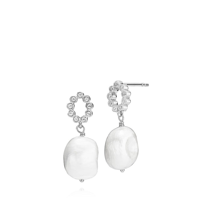 Leonora - Earrings Silver with Freshwater Pearls