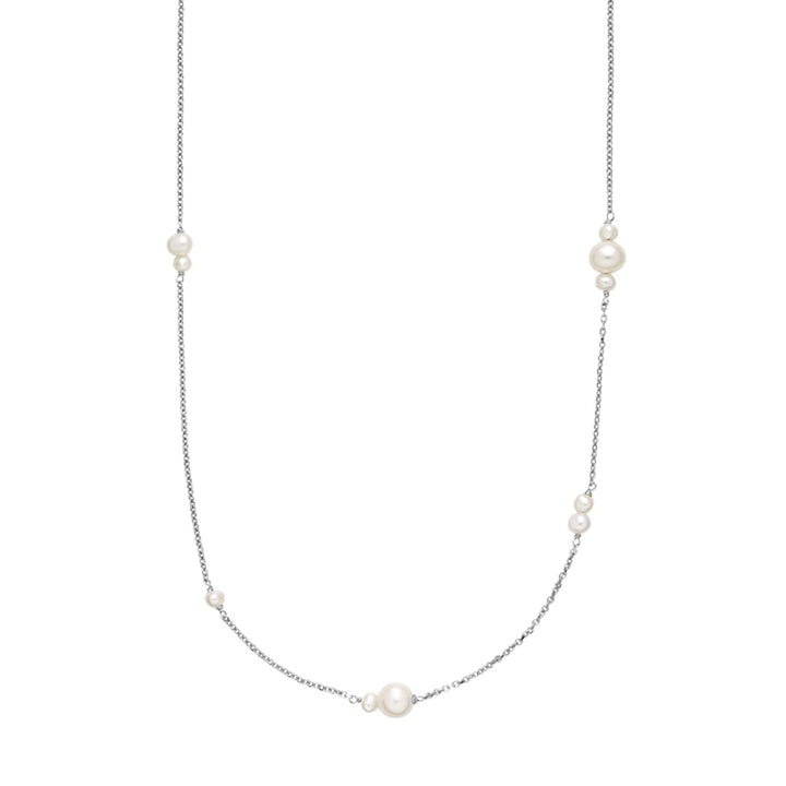 Majesty - Necklace with freshwater pearls Silver