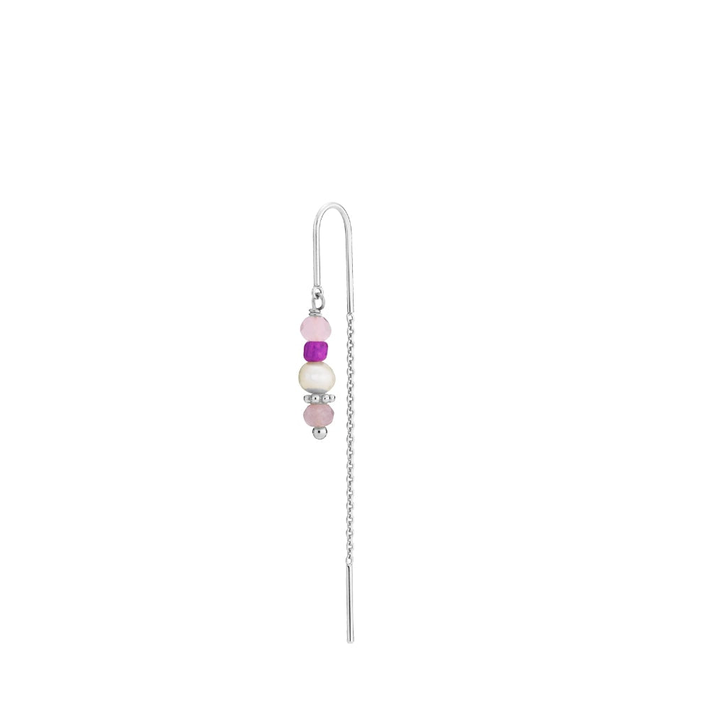 Simona - Earring pink Silver