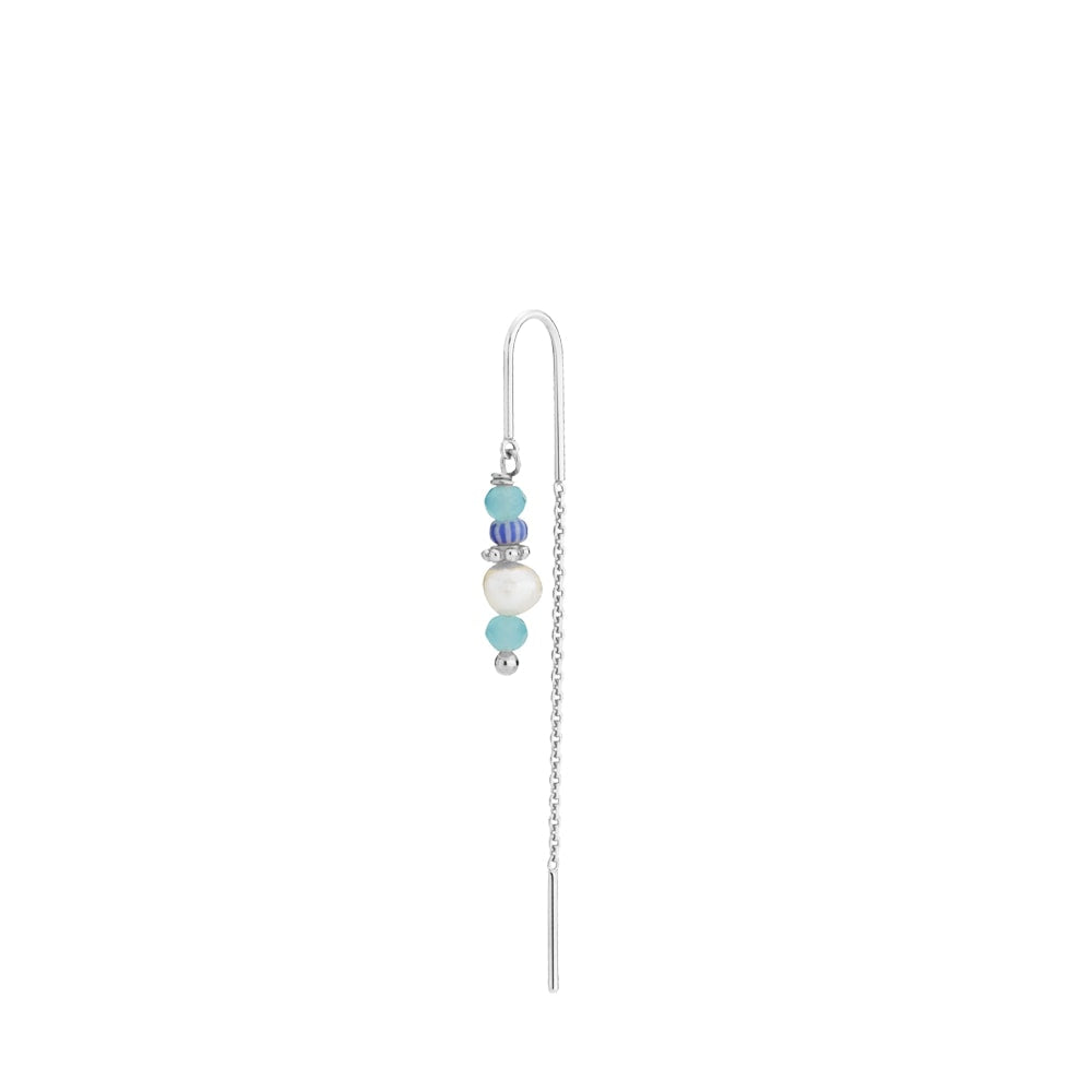 Simona - Earring blue Silver