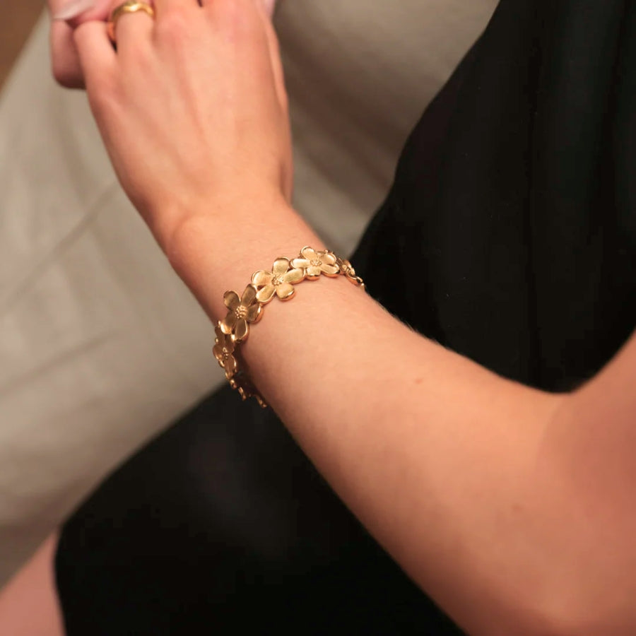 Camellia - Armbånd Forgyldt