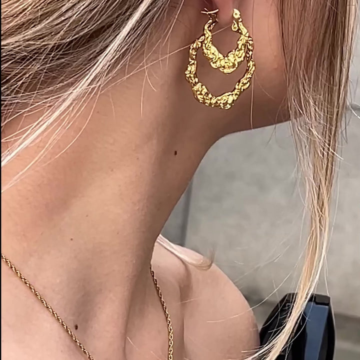 Xenia x Sistie 2nd - Earrings Medium Gold Plated