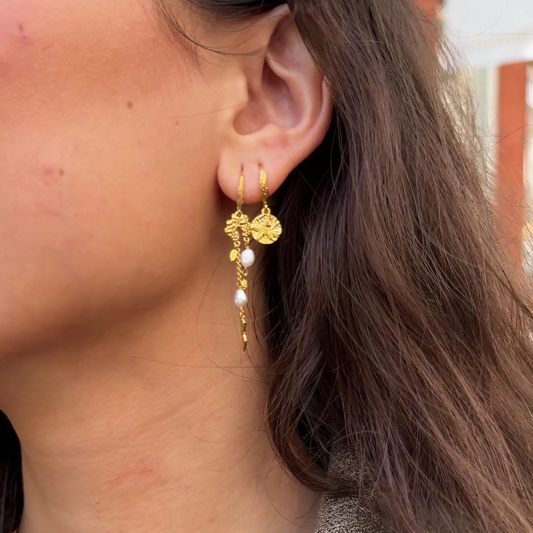 Rosa - Earrings Gold plated