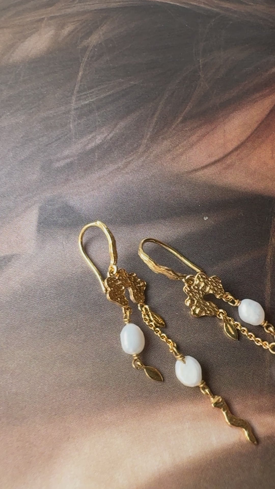 Rosa - Earrings Gold plated