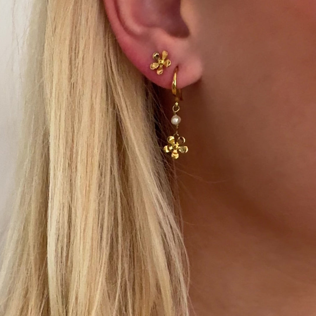 Celeste - Øreringe Forgyldt