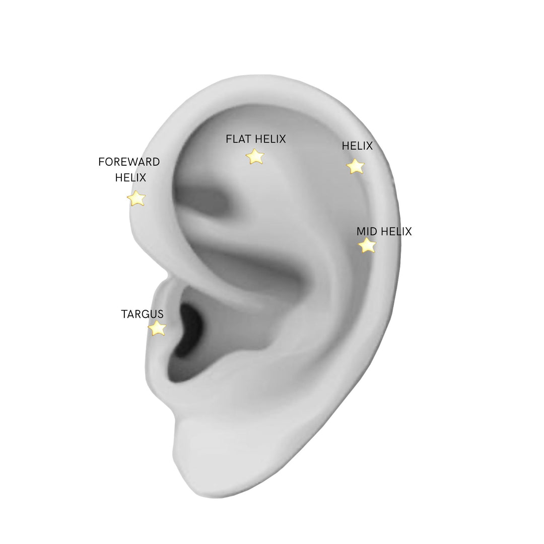 Little star - Helix Forgyldt