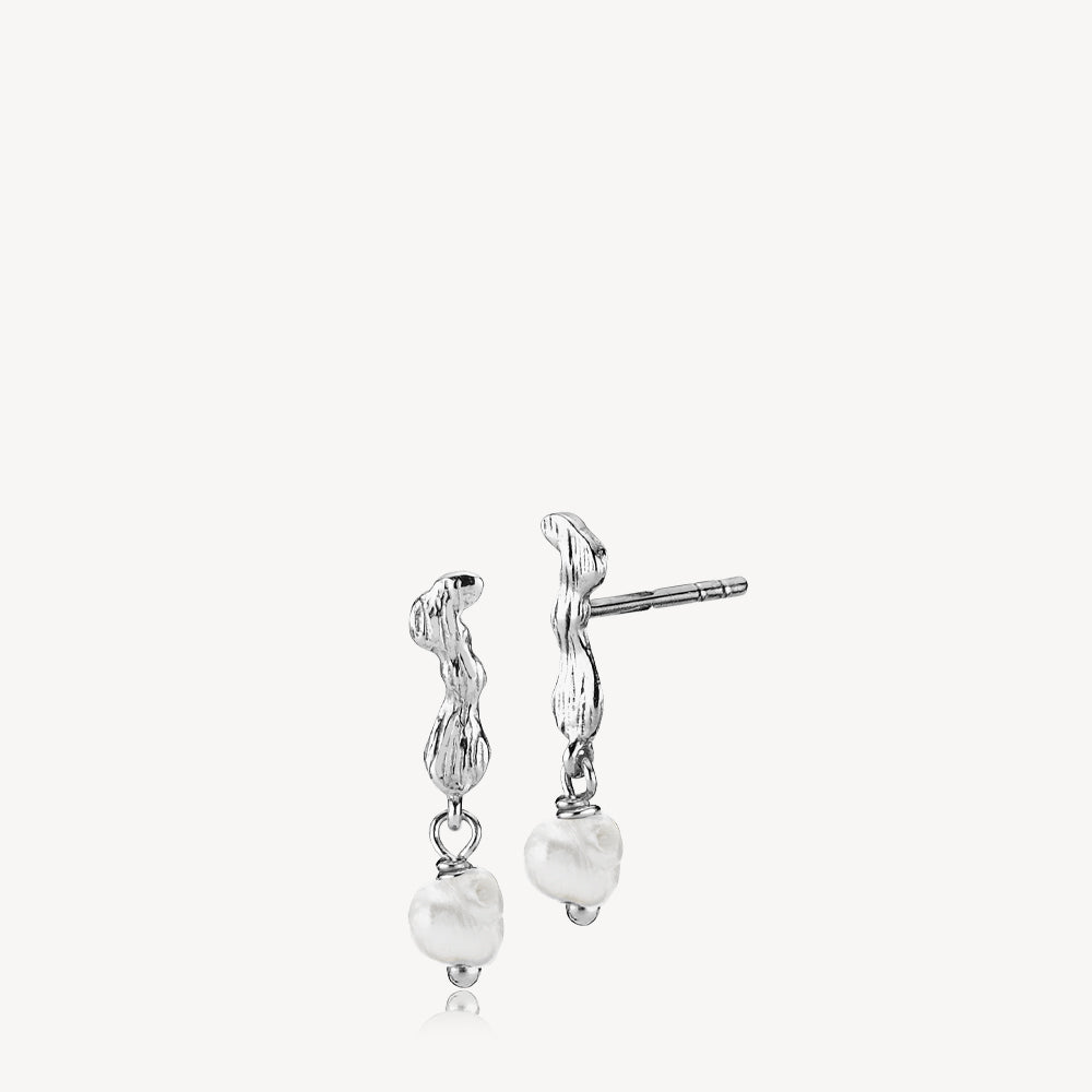 Lærke Bentsen x Sistie - Silver Earring with freshwater pearl