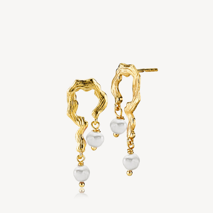 Lärke Bentsen x Sistie - Earrings Gilded with freshwater pearls