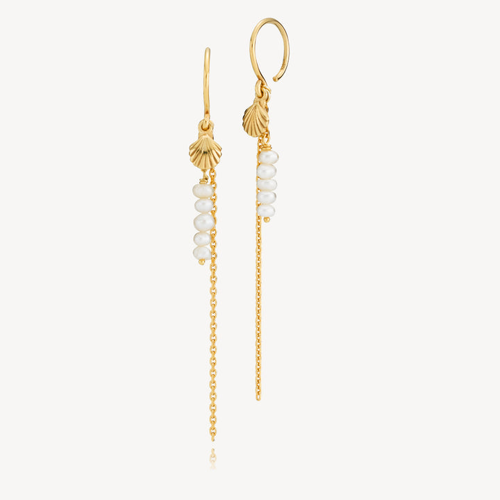 Beach - Earrings seashell Gold plated