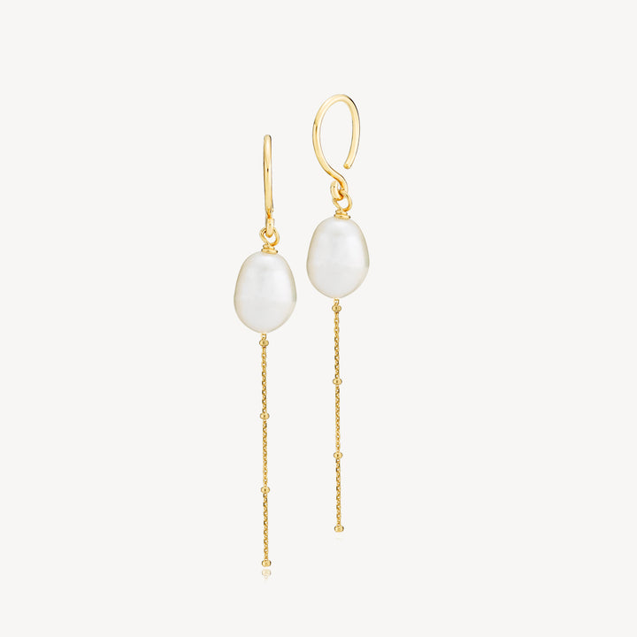 Beach - Earrings white Gold plated