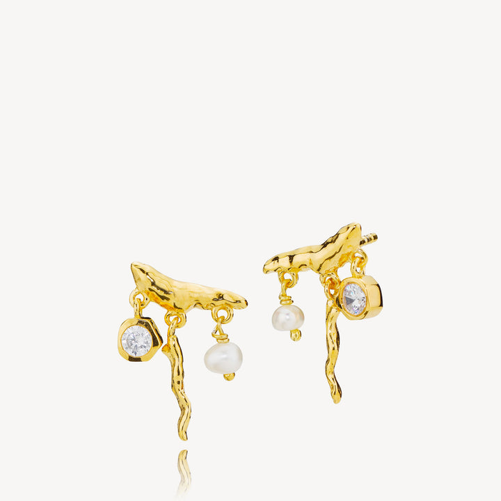 Rosa - Earrings Gold plated