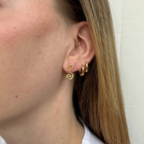 Isola - Øreringe Forgyldt