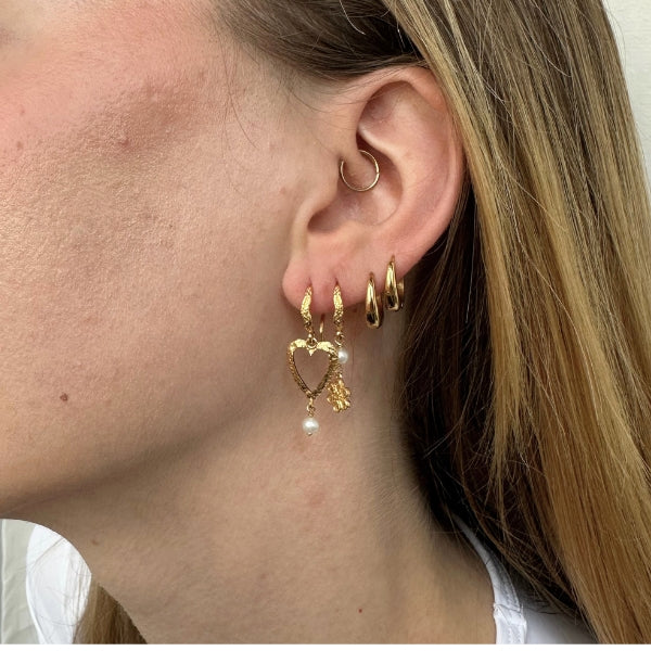 Alma - Øreringe Forgyldt