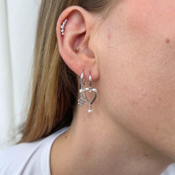 Alma - Øreringe Sølv