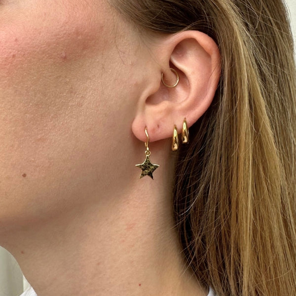 Skyla - Øreringe Forgyldt