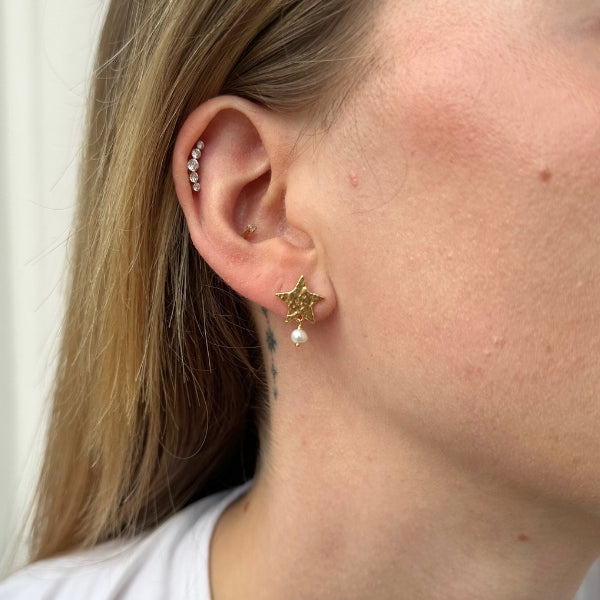 Skyla - Øreringe Forgyldt