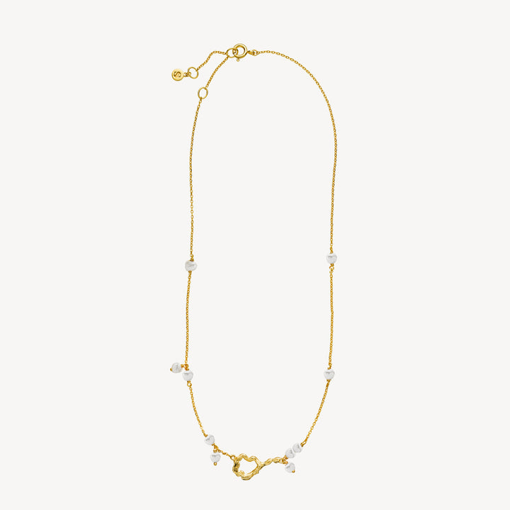 Lärke Bentsen x Sistie - Necklace Gilded with freshwater pearl