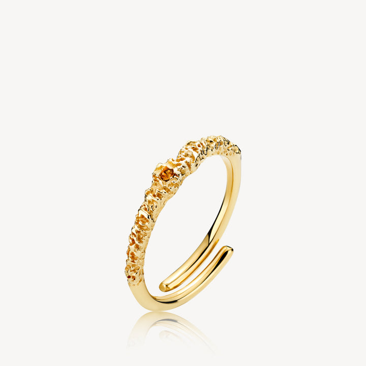 SILKE X SISTIE - Ring gold-plated recycled silver Onesize